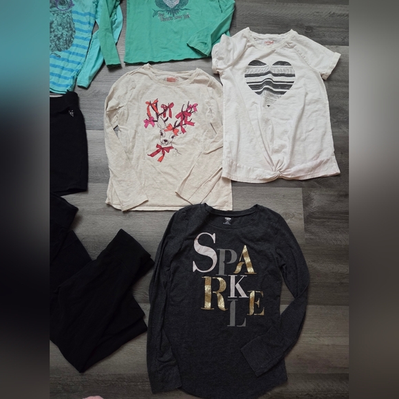 Large Girls Clothing Bundle Size 10/12 – Leggings, Shorts, Tops - Picture 2 of 6